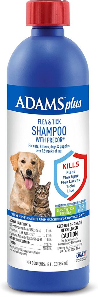 Adams Plus Dog Flea & Tick Shampoo 