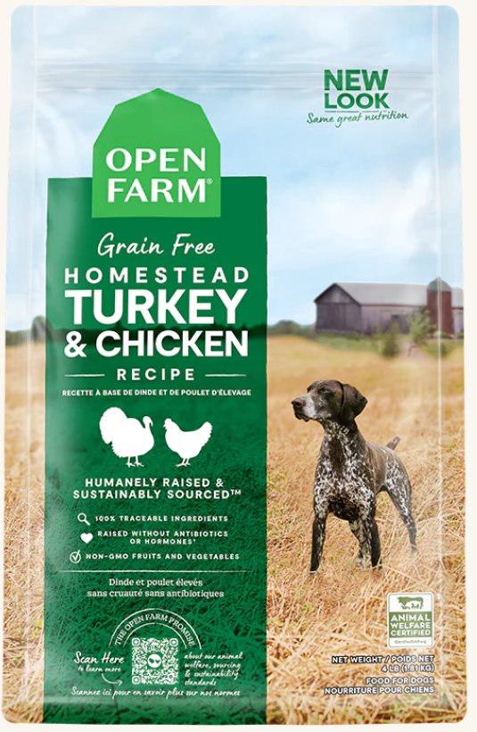 Open Farm’s Homestead Turkey & Chicken Grain-Free Dry Dog Food