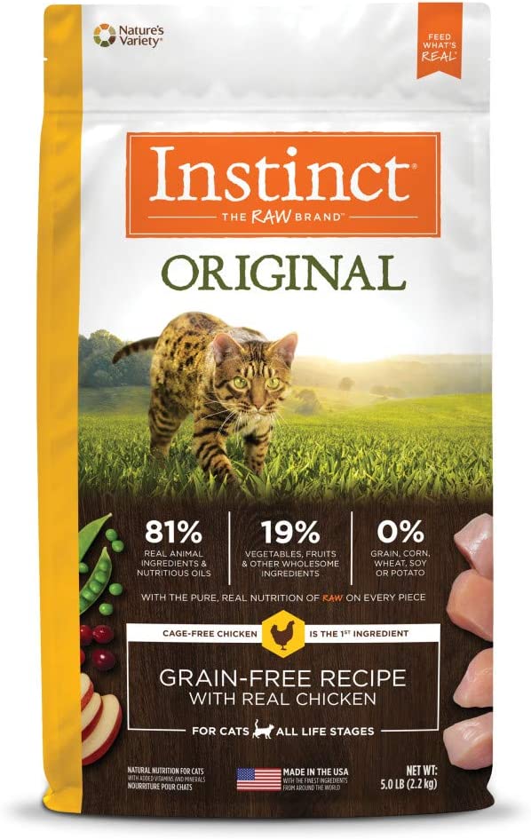 Instinct Grain-Free Dry Cat Food, Original Natural High Protein Cat Food