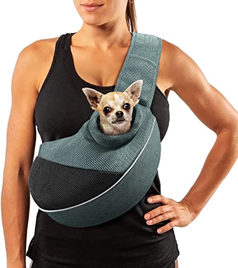AOFOOK Cat Sling Carrier with Adjustable Padded Shoulder Strap