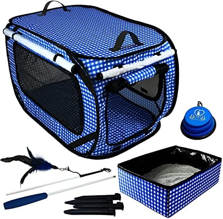 Pet Fit For Life Extra Large Portable Litter Box with Collapsible Bowl