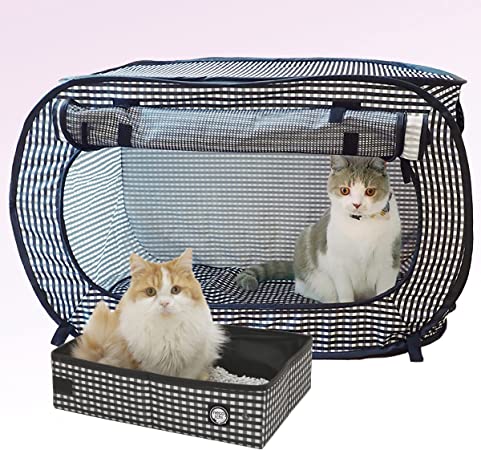 Necoichi Portable Stress-Free Cage Carrier