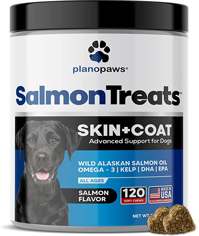 Plano Paws Salmon Treats Advanced Skin & Coat Support