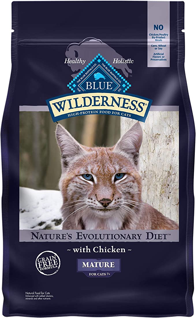Blue Buffalo Wilderness High Protein, Natural Mature Dry Cat Food