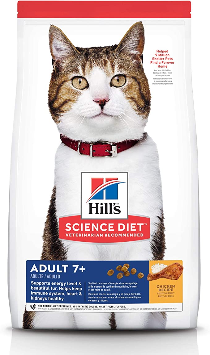 Hill's Science Diet Adult 7+ Dry Cat Food for Senior Cats