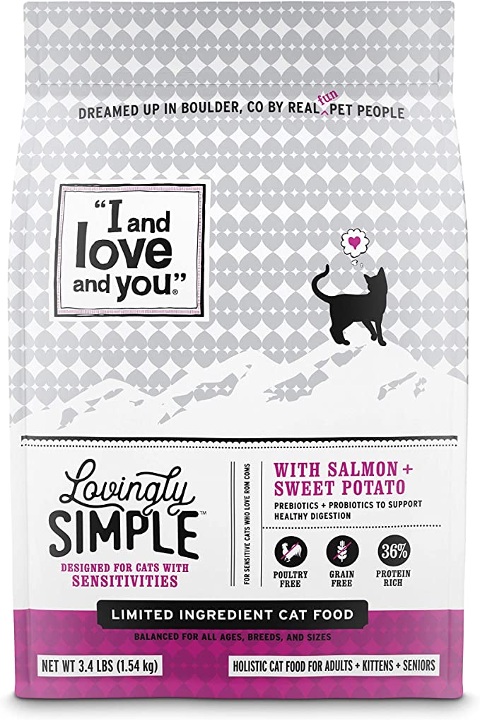 I and Love and You Lovingly Simple Dry Cat Food for Allergies and Healthy Skin