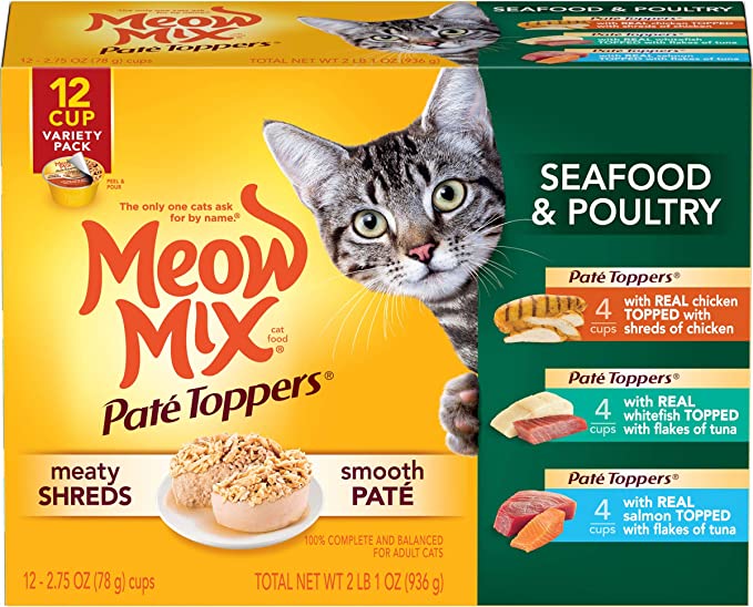 Meow Mix Paté Toppers Wet Cat Food