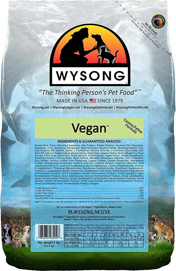 Wysong Vegan Feline/Canine Formula Dry Dog/Cat Food