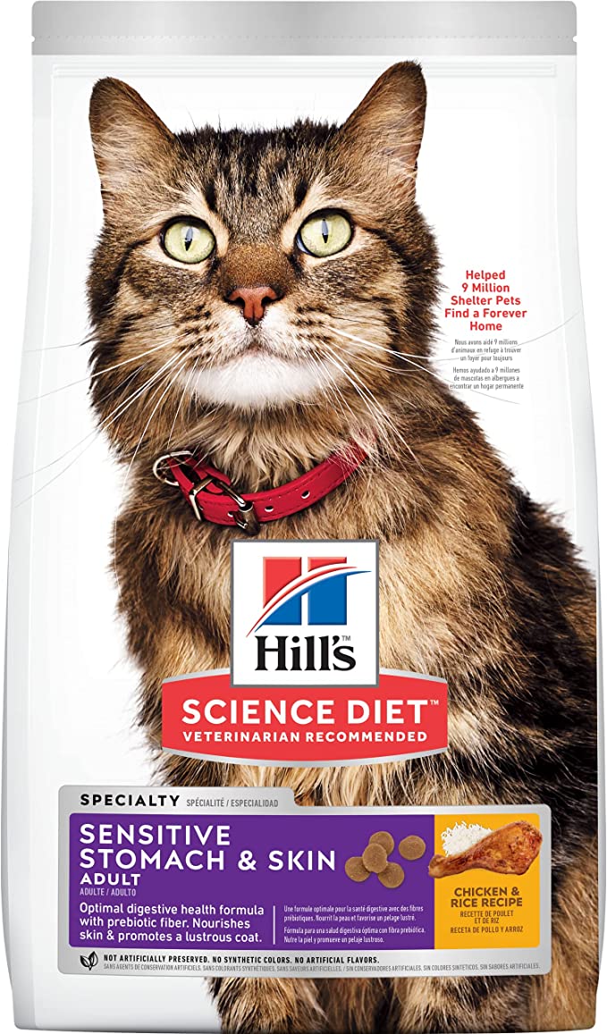 Hill's Science Diet Dry Cat Food Adult Sensitive Stomach & Skin