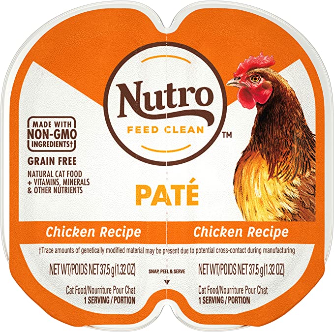 NUTRO Perfect Portions Grain-Free Natural Wet Cat Food, Paté