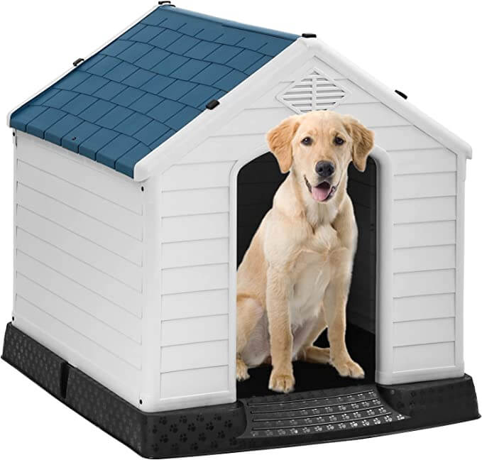 BestPet Insulated Puppy Shelter Crate with Air Vents and Elevated Floor