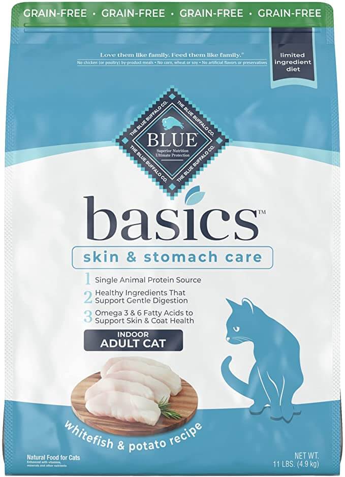 Blue Buffalo Basics Skin & Stomach Care Adult Dry Cat Food
