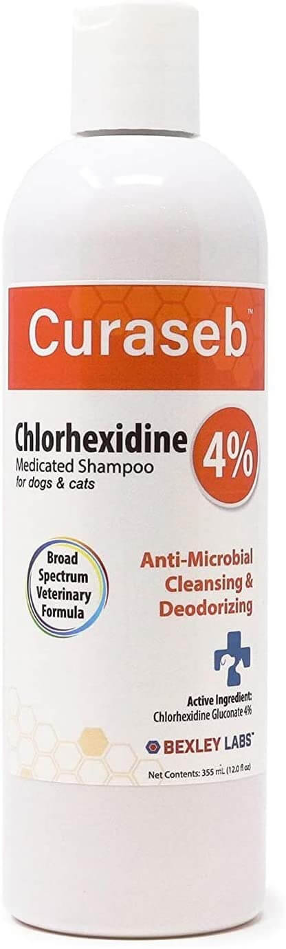 Curaseb Chlorhexidine 4% Shampoo for Dogs