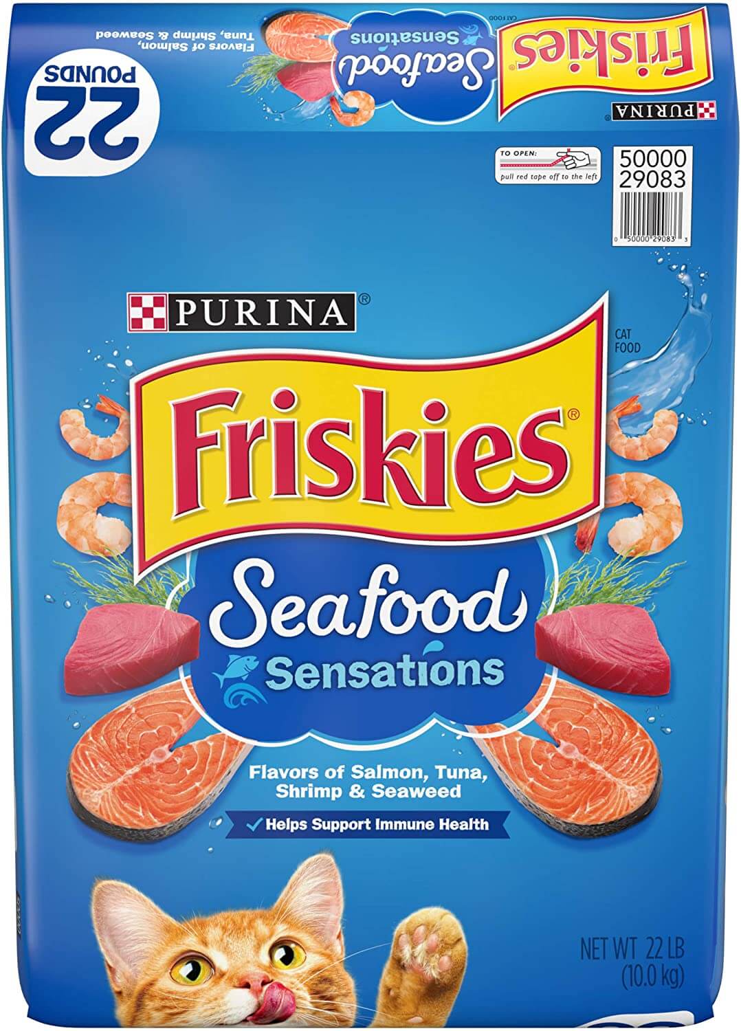 Friskies Dry Cat Food, Seafood Sensations