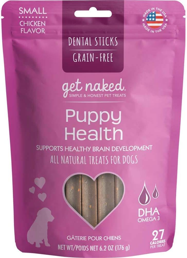 Get Naked Grain-Free Health Dental Chew Sticks for Puppies