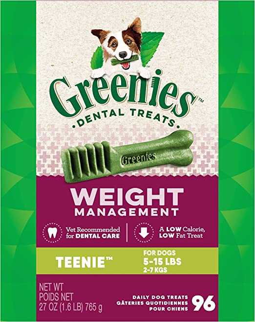 Greenie Teenie Size Weight Control Dog Dental Treats