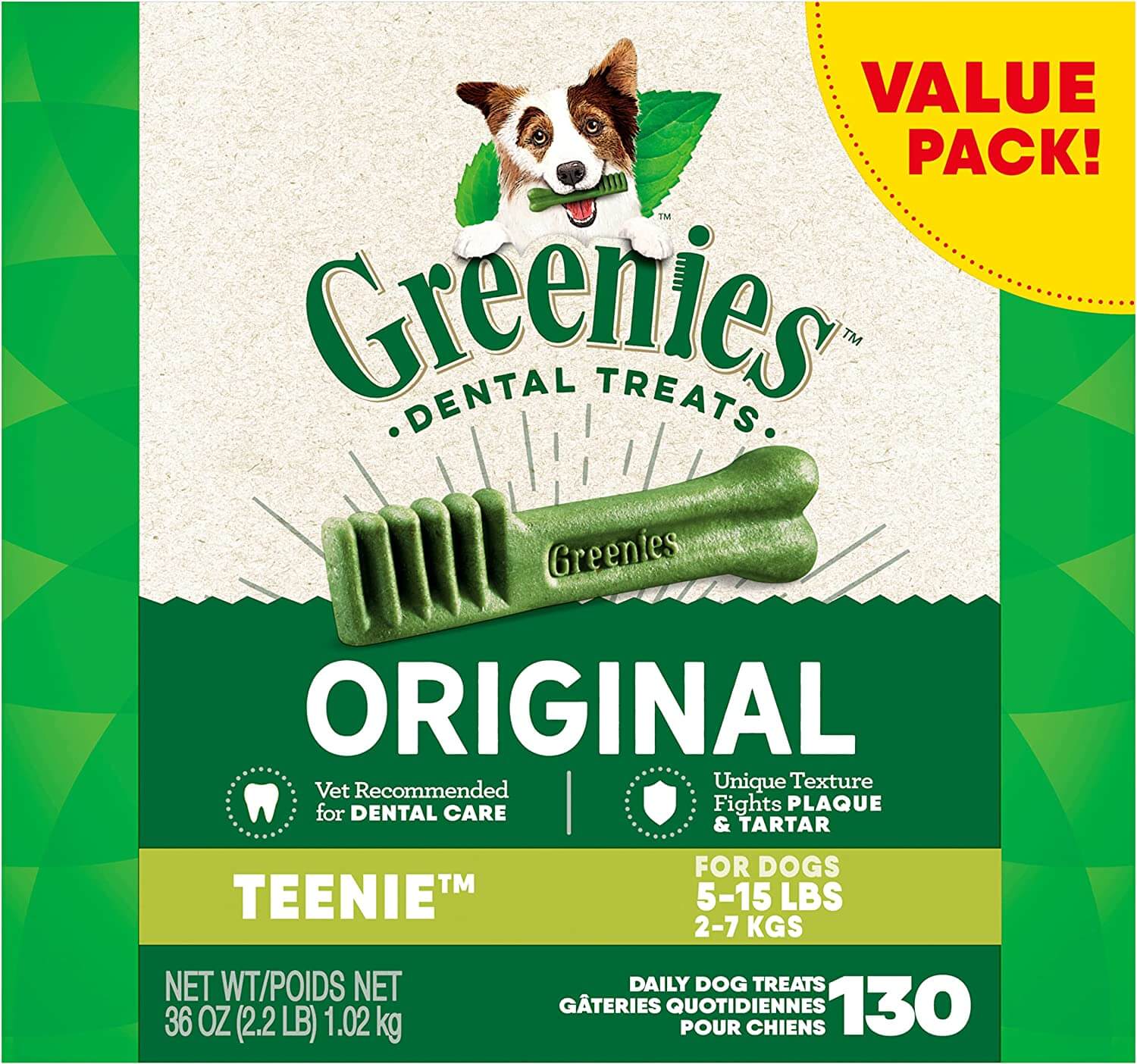Greenies Original Teenie Size Natural Dog Dental Care Chews
