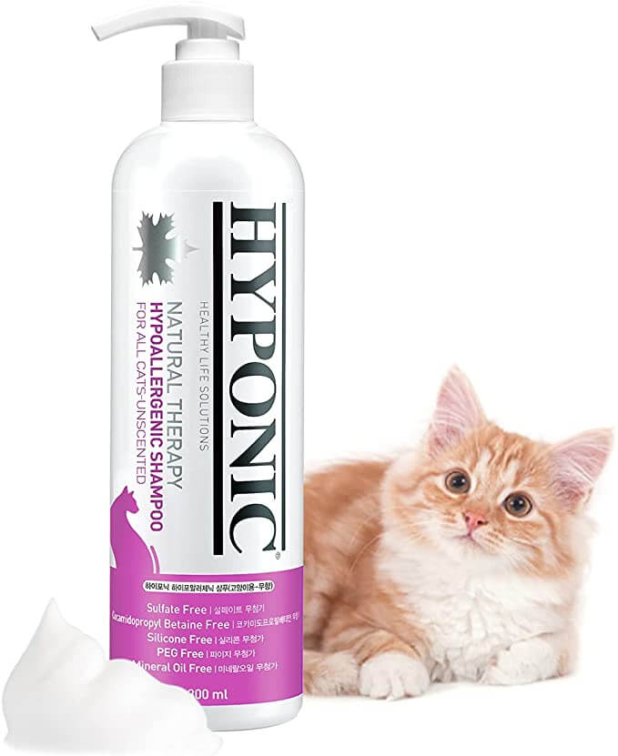 HYPONIC Hypoallergenic Shampoo for Cats