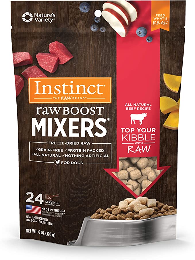 Instinct Freeze Dried Raw Boost Mixers Grain-Free All Natural Dog Food Topper