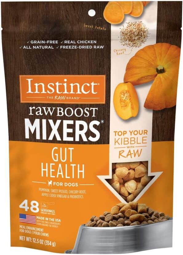 Instinct Freeze-Dried Raw Boost Mixers Grain-Free Gut Health Dog Food Topper