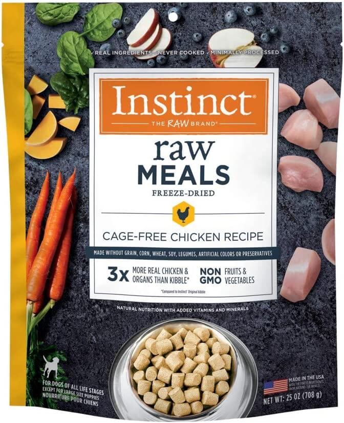 Instinct Freeze-Dried Raw Meals Grain-Free Recipe Dog Food