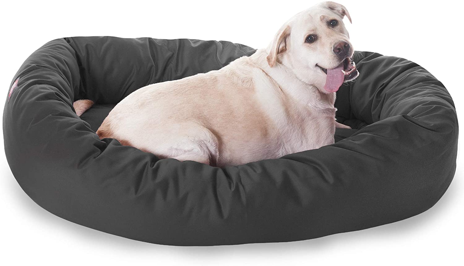Majestic Pet Poly-Cotton Bagel Dog Bed