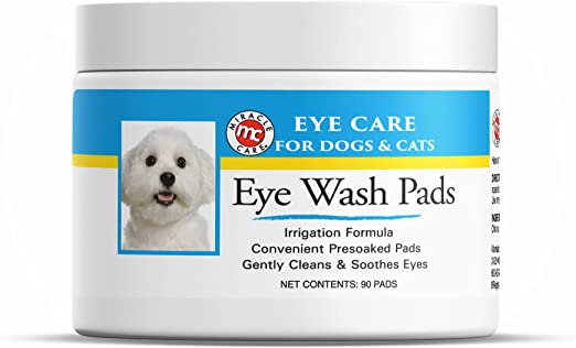 Miracle Care Clear Sterile Pads Eye Wash for Dogs