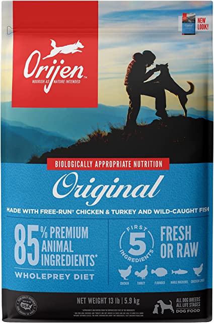 ORIJEN Dog Original Recipe High-Protein Grain-Free Dry Dog Food