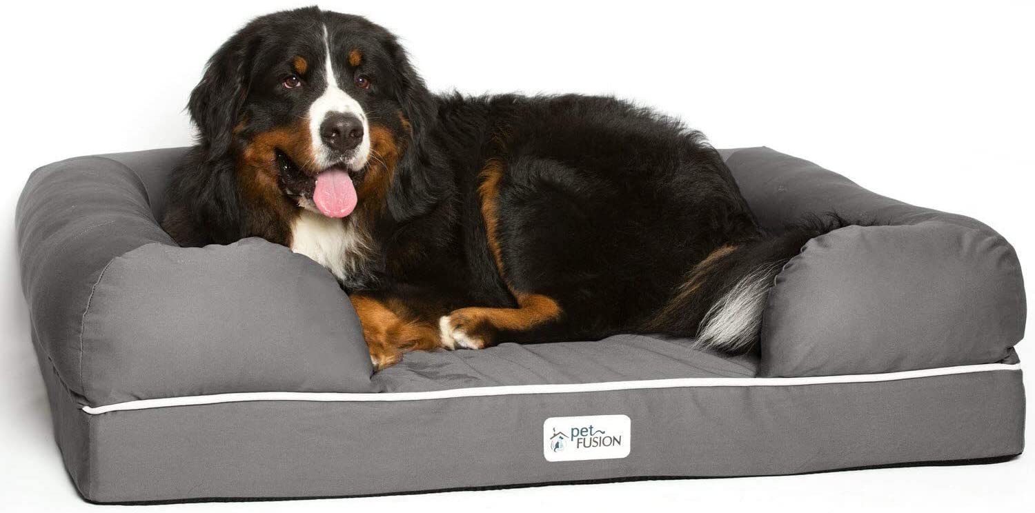 PetFusion Ultimate Dog Bed - CertiPUR-US Orthopedic Memory Foam