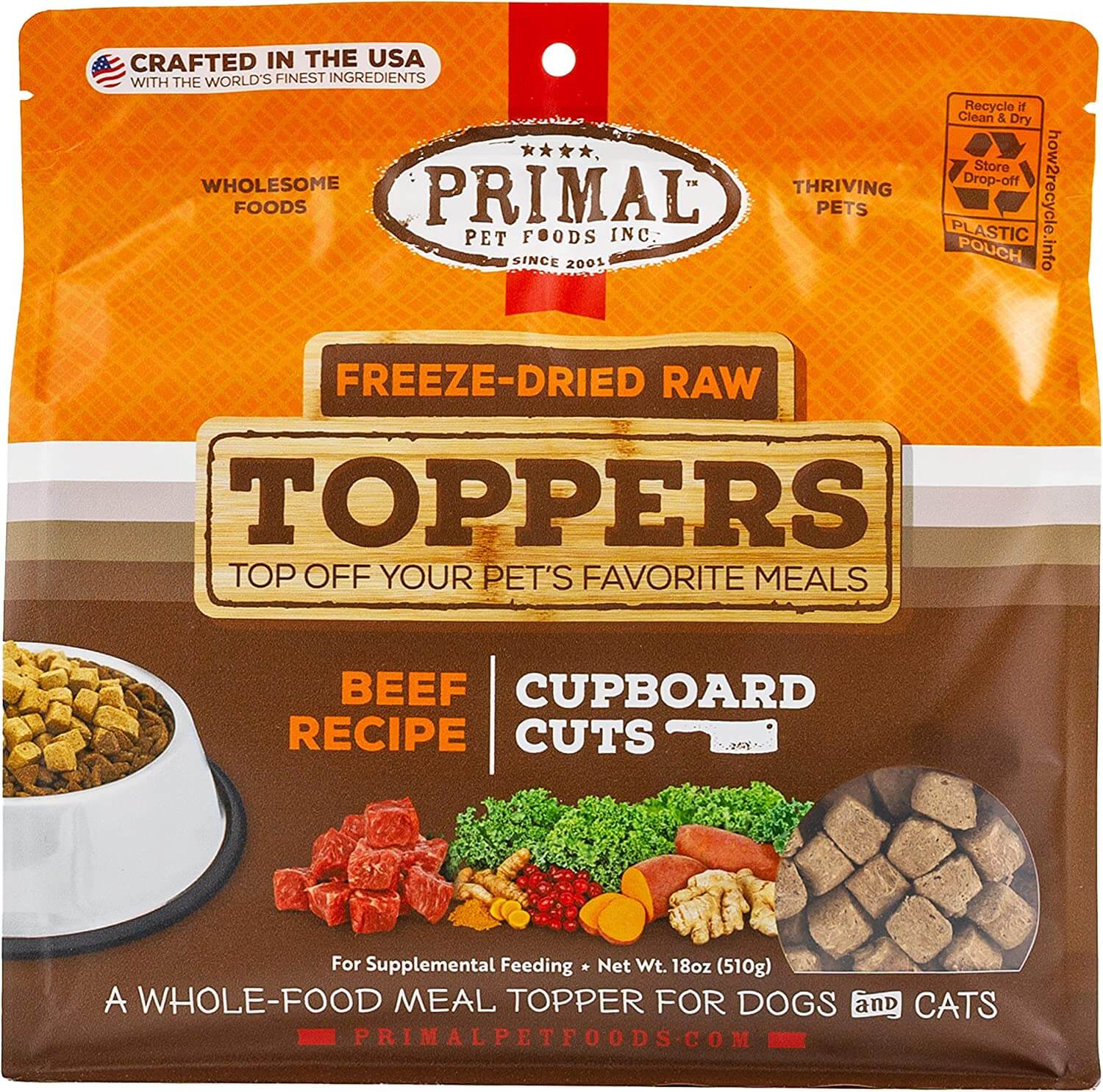 Primal Cupboard Cuts Freeze-Dried Raw Dog Food Topper