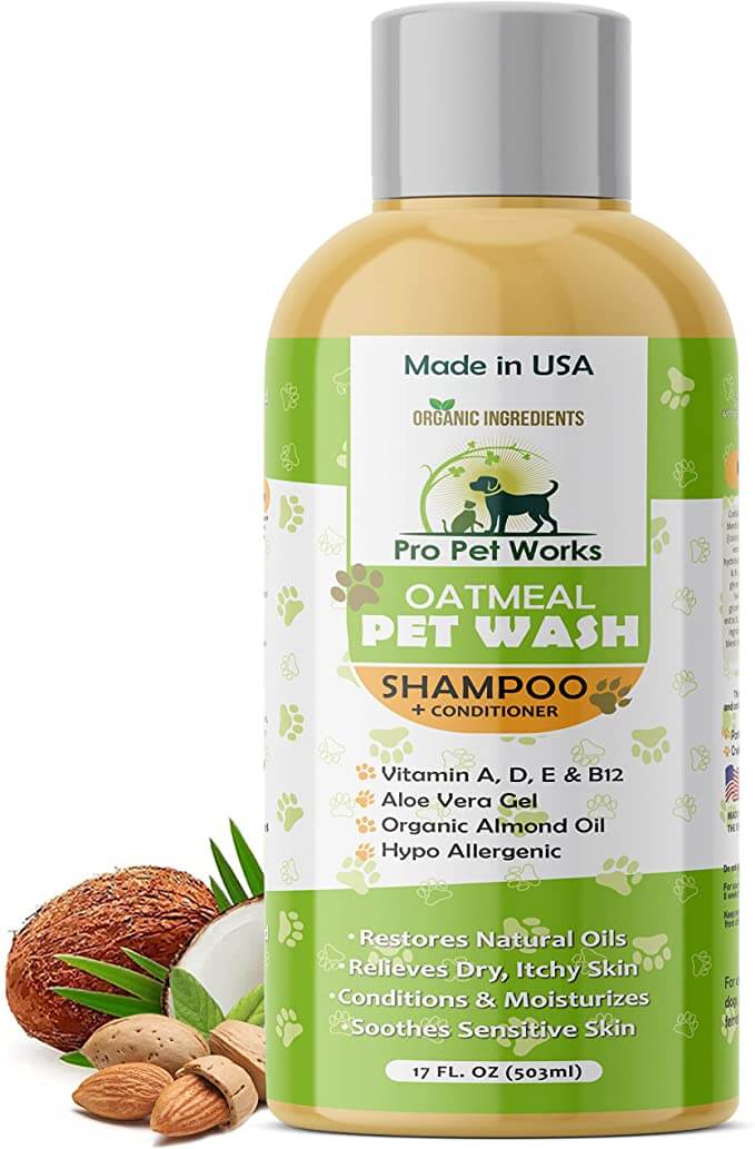 Pro Pet Works Organic 5 in 1 Oatmeal Dog Shampoo and Conditioner