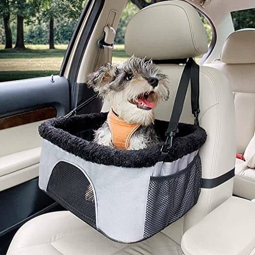 ROODO Reinforced Dog Car Booster Seat Harness with Seat Belt