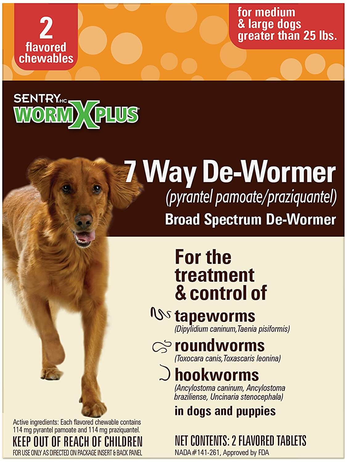 SENTRY Pet Care 7 Way De-Wormer for Dogs