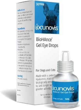 Sentrx Ocunovis BioHAnce Gel Eye Drops for Cats & Dogs