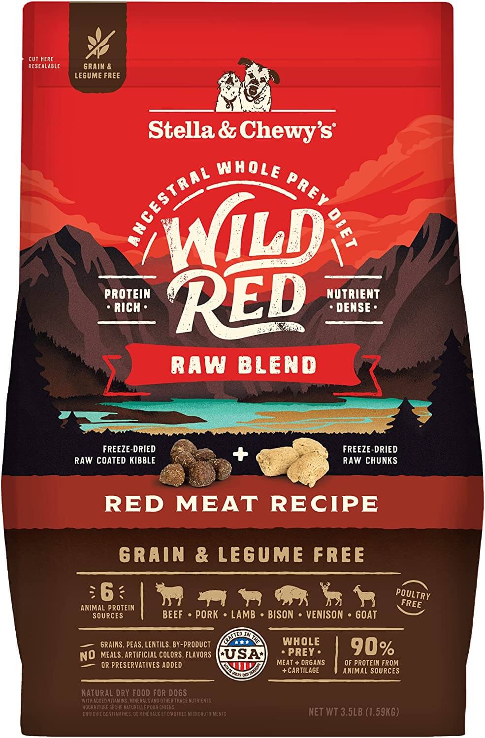 Stella & Chewy’s Wild Red Raw Blend Kibble Dry Dog Food
