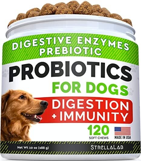 Strellalab Dog Probiotics Treats for Immunity and Digestion