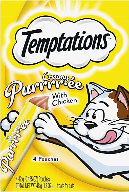 Temptations Creamy Puree Lickable Cat Treats