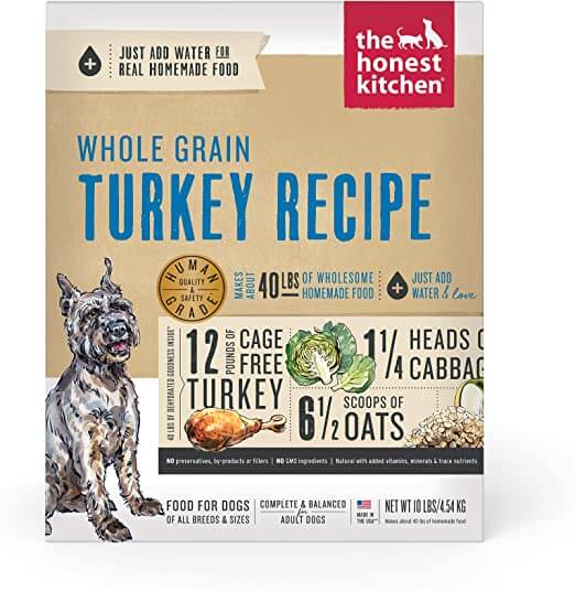 The Honest Kitchen Human Grade Dehydrated Whole Grain Dog Food Topper