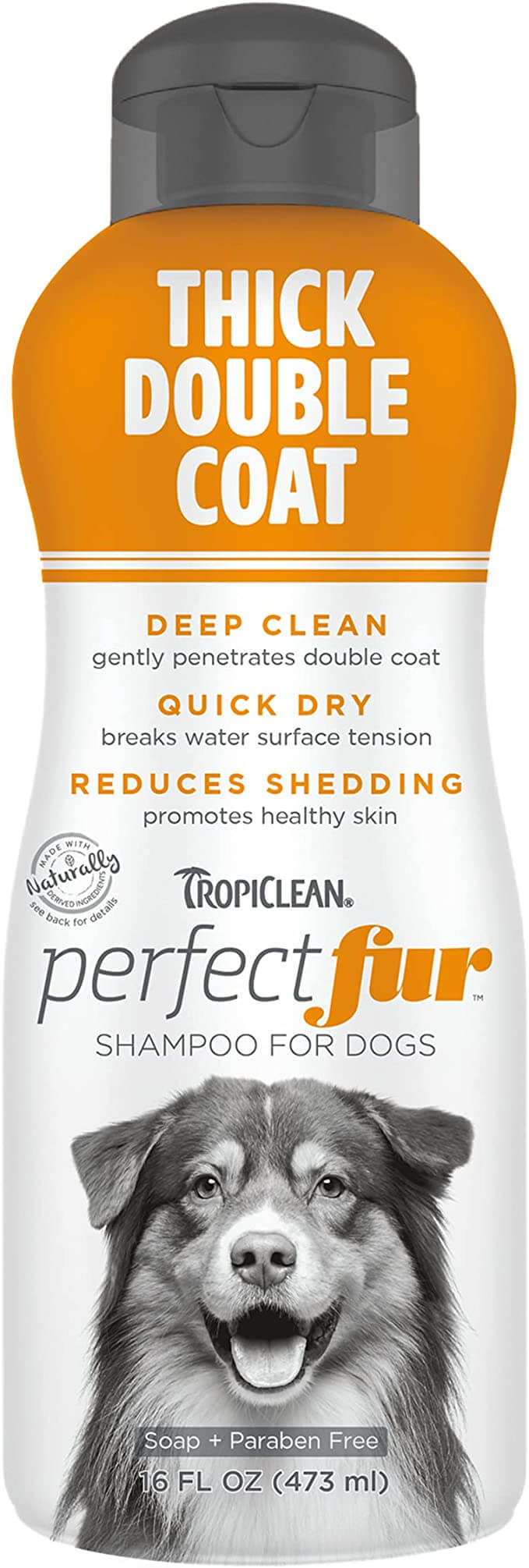 TropiClean PerfectFur Thick Double Coat Shampoo for Dogs