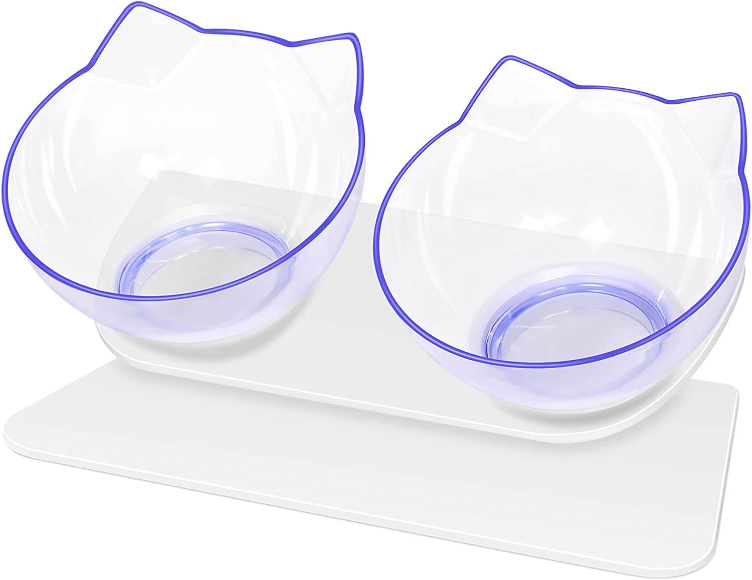 Upsky Anti-vomiting Cat Dish Pet Feeder Bowls with Stand