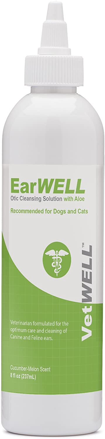 VetWELL Ear Cleanser for Dogs Otic Rinse for Infections and Controlling Ear Infections and Odor