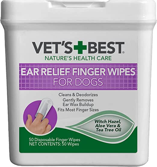 Vet's Best Ear Cleansing Finger Wipes for Dogs