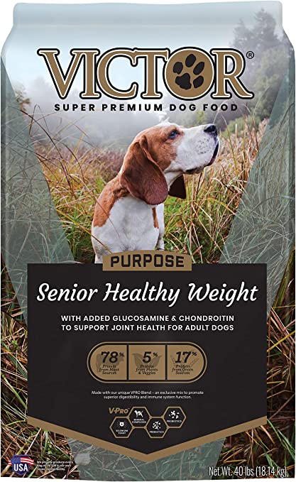 Victor Super Premium Dog Food Senior Healthy Weight Dry Dog Food