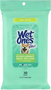 Wet Ones for Pets Extra Gentle Hypoallergenic Dog Wipes with Witch Hazel for Snout, Eye, and Ear