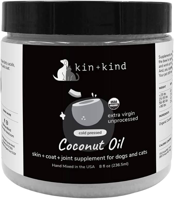 kin+kind Organic Raw Coconut Oil Pet Supplement