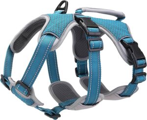 BELPRO Reflective and Adjustable Escape-Proof Dog Harness with Durable Handle